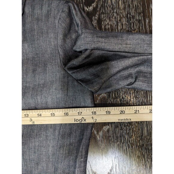 Kenar Linen Blend Blazer Jacket Brown Size 2 - Picture 6 of 7